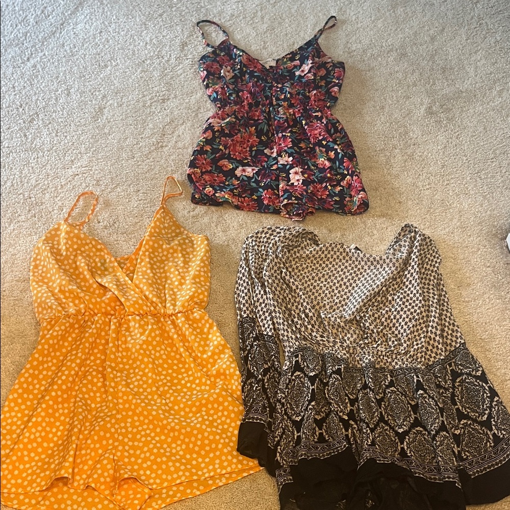 Floral and Geometric Women’s Rompers